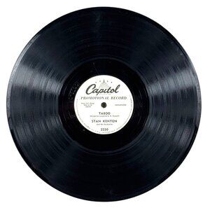 Stan Kenton Taboo / Lonesome Train 10in Shellac 78 RPM Capitol 2250